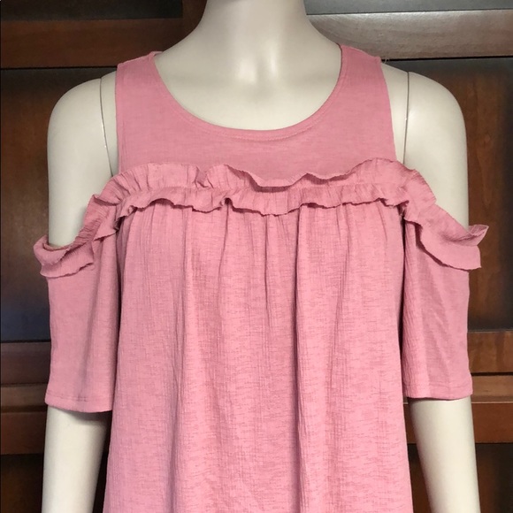 NWOT Lauren Conrad cold shoulder dress - Picture 2 of 5